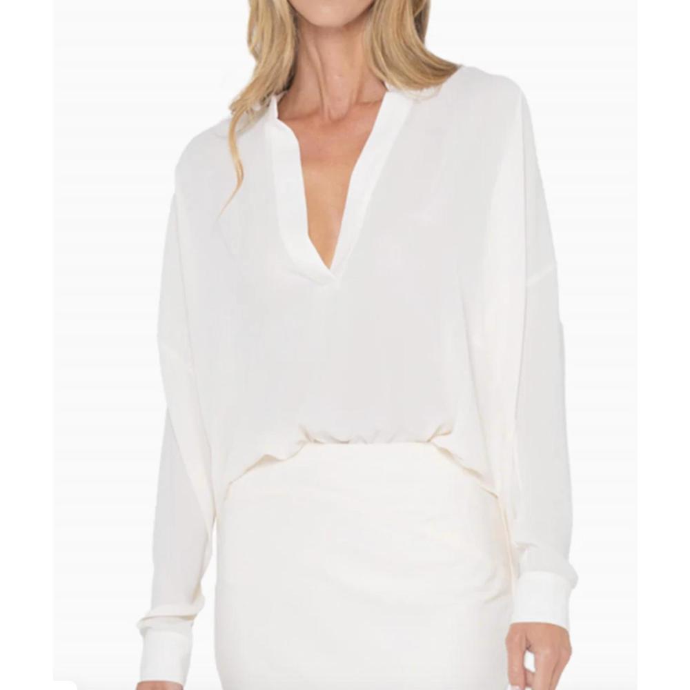 NEW JUST BEE QUEEN rue blouse in bone